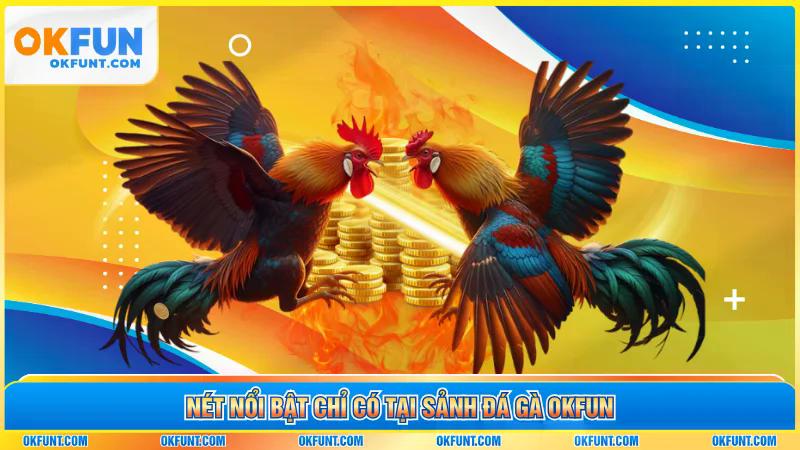 Nét nổi bật chỉ có tại sảnh đá gà OKFUN
